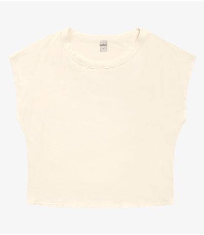 Blusa Básica Feminina Viscotorcion Rovitex Bege