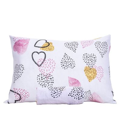 Jogo De Cama Solteiro Kids Doce Vida Rosa