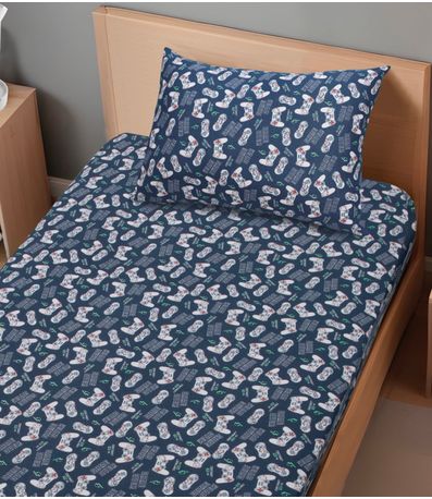 Jogo De Cama Solteiro Kids Doce Vida Azul