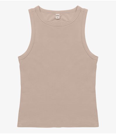Regata Básica Feminina Rovitex Marrom