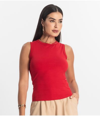 Regata Básica Feminina Rovitex Vermelho
