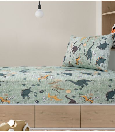 Jogo De Cama Solteiro Kids Doce Vida Verde