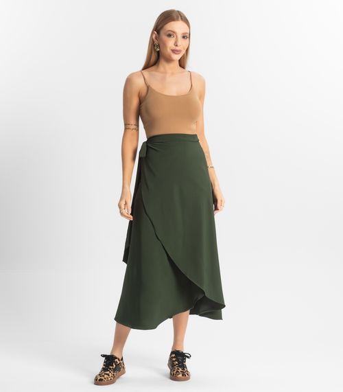 Saia Midi Amarração Envelope Select Verde