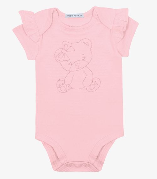 Body Infantil Menina Trick Nick Rosa