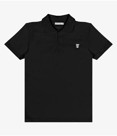Camisa Polo Infantil Trick Nick Preto