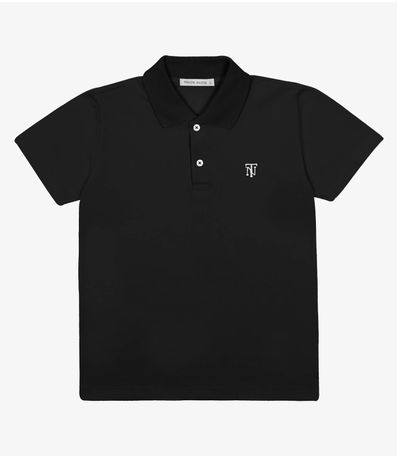 Camisa Polo Infantil Trick Nick Preto