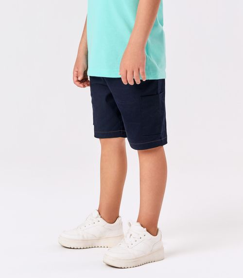 Bermuda Infantil Molecotton Denim Trick Nick Azul