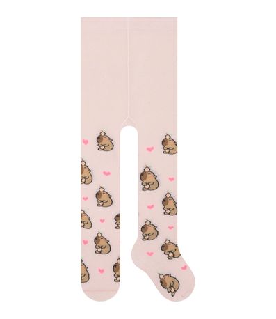 Meia Calça Infantil Selene Rosa