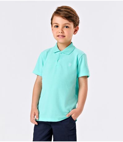 Camisa Polo Infantil Trick Nick Azul