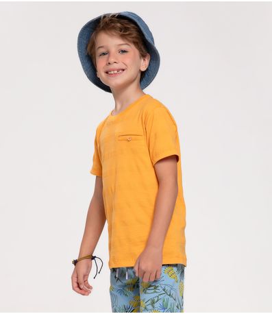 Camiseta Infantil Masculina Trick Nick Amarelo