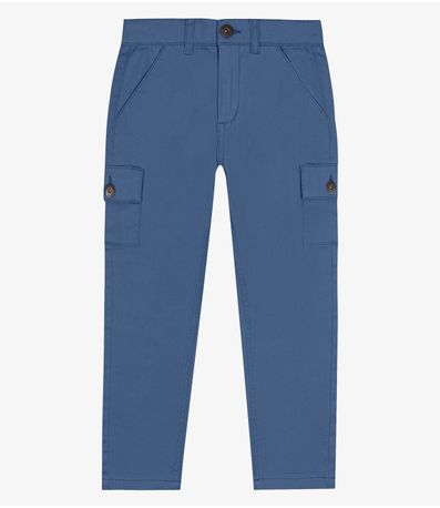 Calça Infantil Masculina Sarja Trick Nick Azul