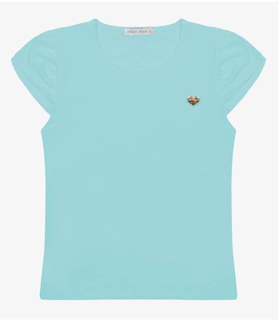 Blusa Infantil Feminina Cotton Leve Trick Nick Azul