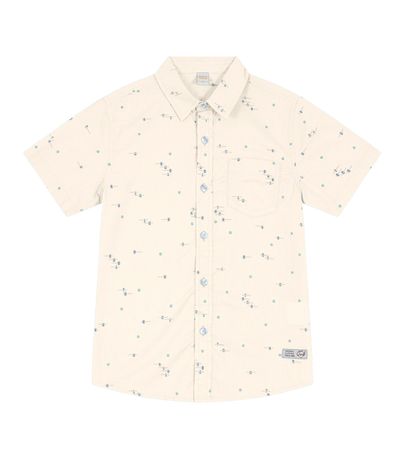 Camisa Infantil Masculina Estampada Trick Nick Bege