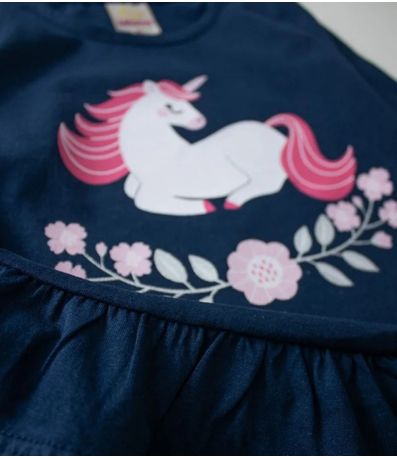 Conjunto Infantil Menina Meia Estação Laluna Azul