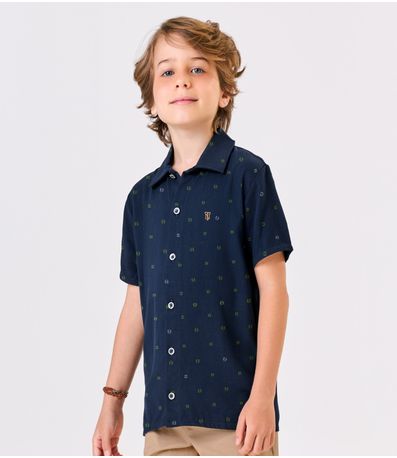 Conjunto Infantil Camisa Com Bermuda Trick Nick Azul