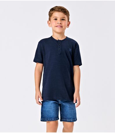Bermuda Masculina Jeans Trick Nick Azul