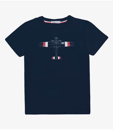 Camiseta Menino Cotton Trick Nick Azul
