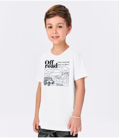 Conjunto Infantil Camiseta Com Bermuda Trick Nick Branco