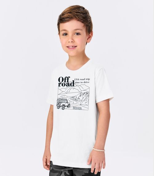 Conjunto Infantil Camiseta Com Bermuda Trick Nick Branco