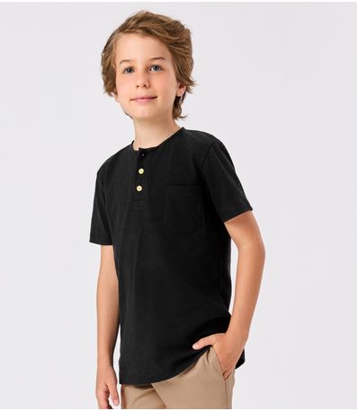 Conjunto Infantil Camiseta Com Bermuda Trick Nick Preto