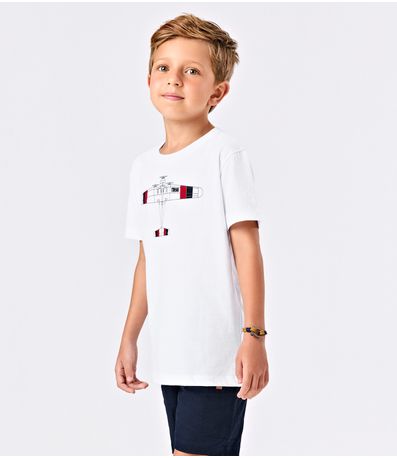 Camiseta Menino Cotton Trick Nick Branco