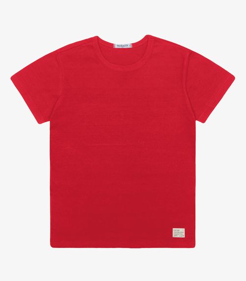 Camiseta Infantil Masculina  Meia Malha Trick Nick Vermelho