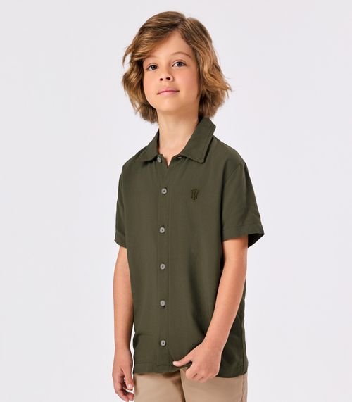 Conjunto Infantil Camisa Com Bermuda Trick Nick Verde