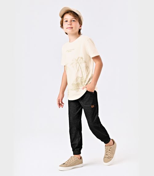 Calça Jogger Masculina Infantil Trick Nick Preto