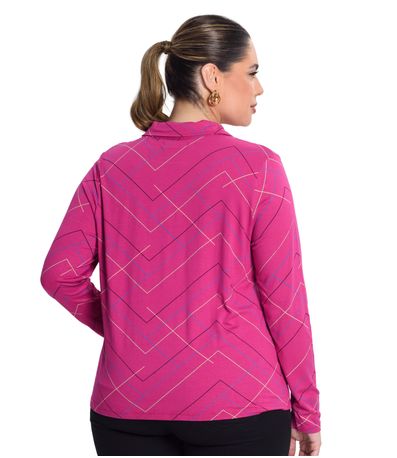 Camisa Manga Longa Viscotorcion Secret Glam Rosa