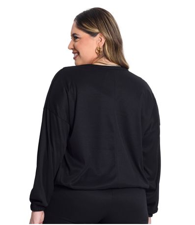 Blusao Ribana Duo Secret Glam Preto