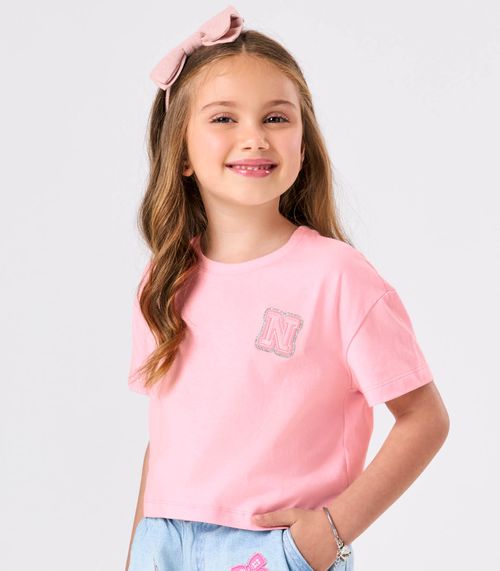 Conjunto Blusa Com Shorts Feminino Trick Nick Rosa