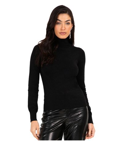 Sueter Feminino Gola Alta Endless Preto