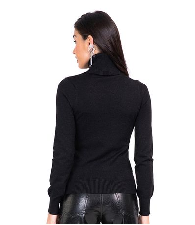 Sueter Feminino Gola Alta Endless Preto
