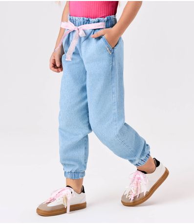 Calça Infantil Clochard Jeans Trick Nick Azul