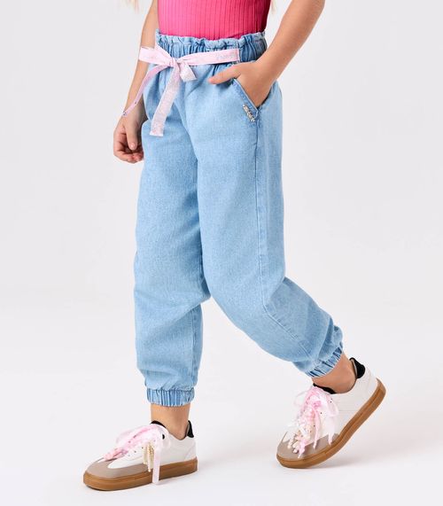 Calça Infantil Clochard Jeans Trick Nick Azul