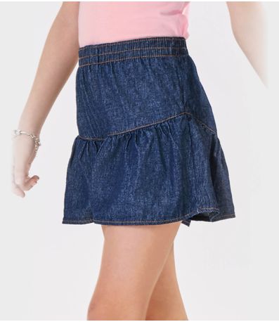 Shorts Feminino Jeans Trick Nick Azul
