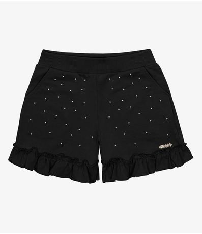 Shorts Infantil Moletinho Trick Nick Preto
