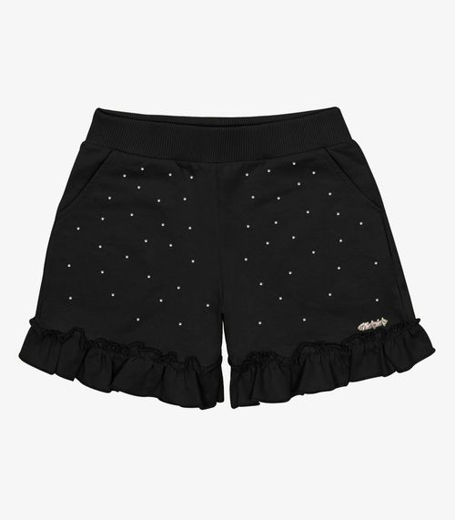 Shorts Infantil Moletinho Trick Nick Preto