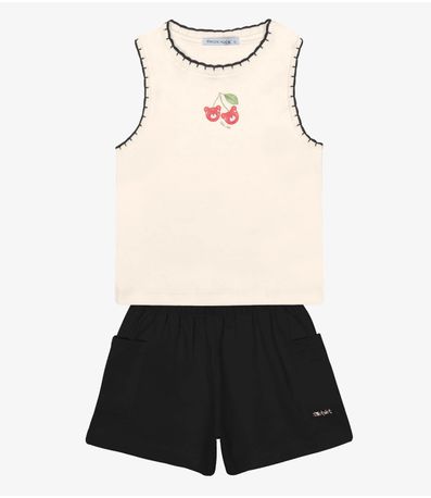 Conjunto Infantil Regata Com Shorts Trick Nick Preto