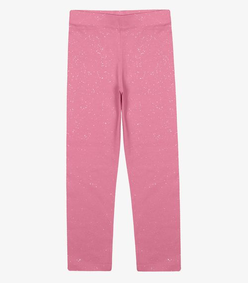 Legging Infantil Cotton Glitter Trick Nick Rosa