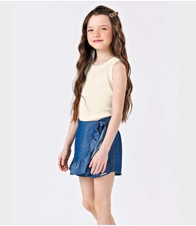Conjunto Regata Com Shorts Saia Trick Nick Azul