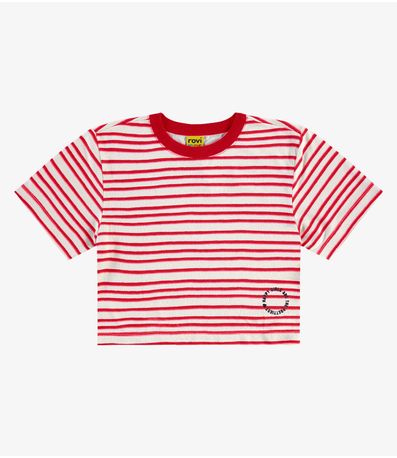 Blusa Infantil Visco Maquinetada Rovi Kids Vermelho