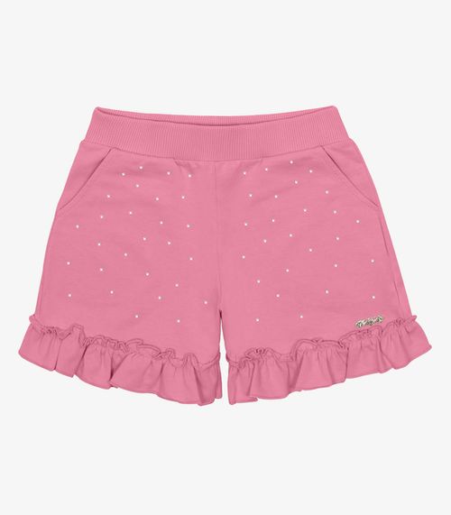 Shorts Infantil Moletinho Trick Nick Rosa