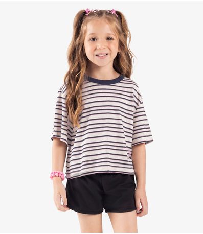 Blusa Infantil Visco Maquinetada Rovi Kids Azul