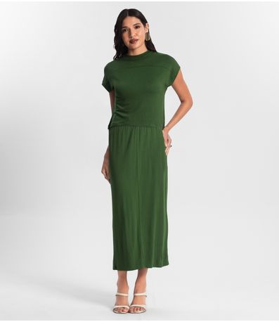 Conjunto Blusa Com Saia Rovitex Verde