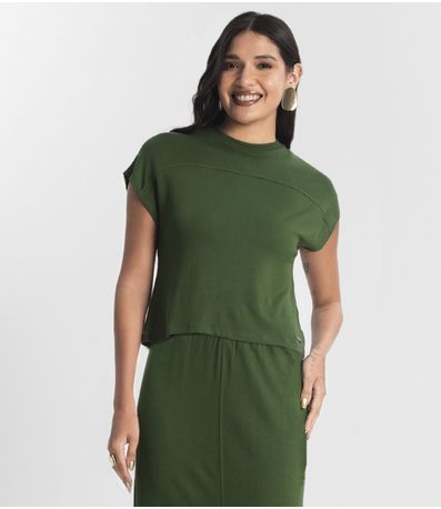 Conjunto Blusa Com Saia Rovitex Verde