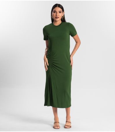 Vestido Feminino Molecotton Midi Rovitex Verde