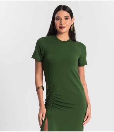 Vestido Feminino Molecotton Midi Rovitex Verde
