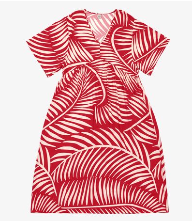 Vestido Super Midi Feminino Rovitex Vermelho