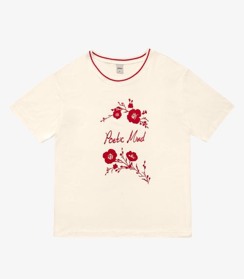 Blusa Feminina Estampada Rovitex Bege